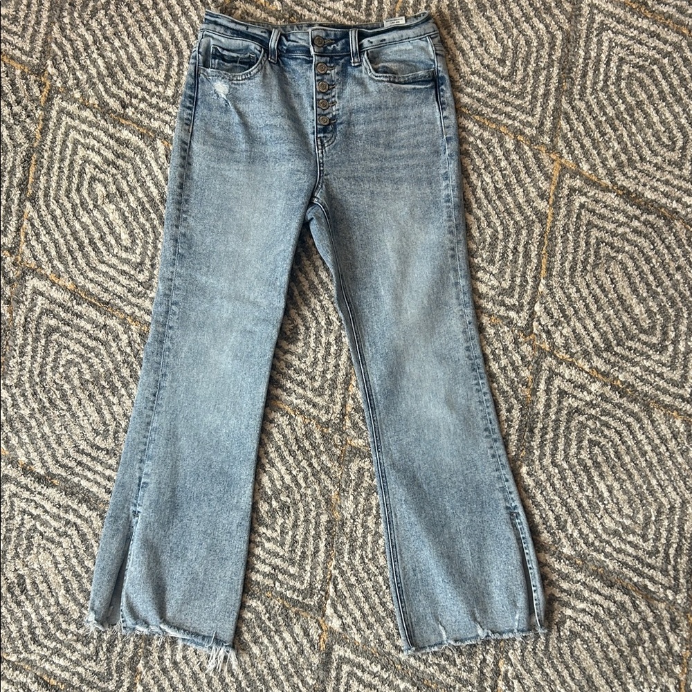 Flying Monkey Light Wash Button-Fly Flare Jeans - Picture 3 of 9